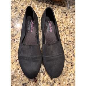Skechers casual Slip on black Sneakers comfort shoe Women's size 9.5